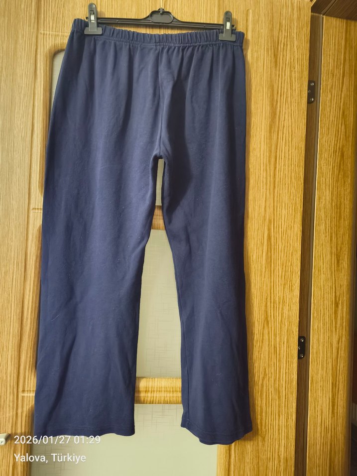 LİKRALI PAMUKLU EŞOFMAN ALTI - Görsel 5