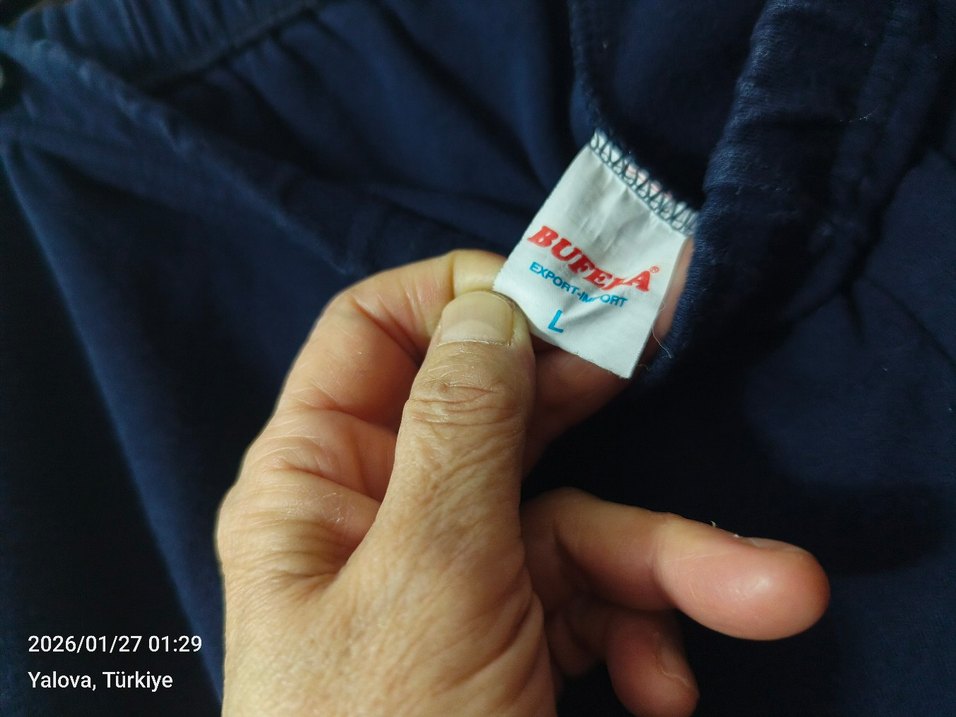 LİKRALI PAMUKLU EŞOFMAN ALTI - Görsel 4