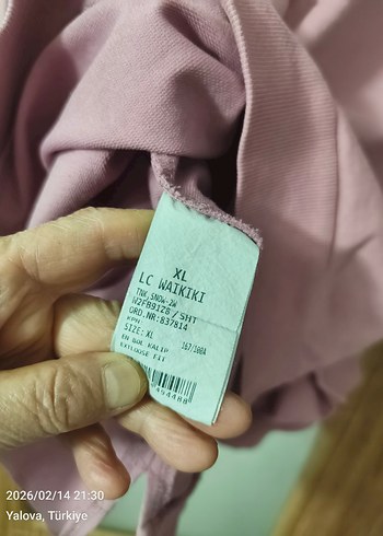 Pembe Baskılı Uzun Kollu Salaş Sweatshirt - Görsel 4