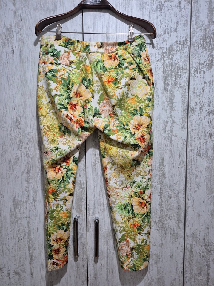 Çiçek Desenli Bohem Kadın Kumaş Pantolon - Görsel 2