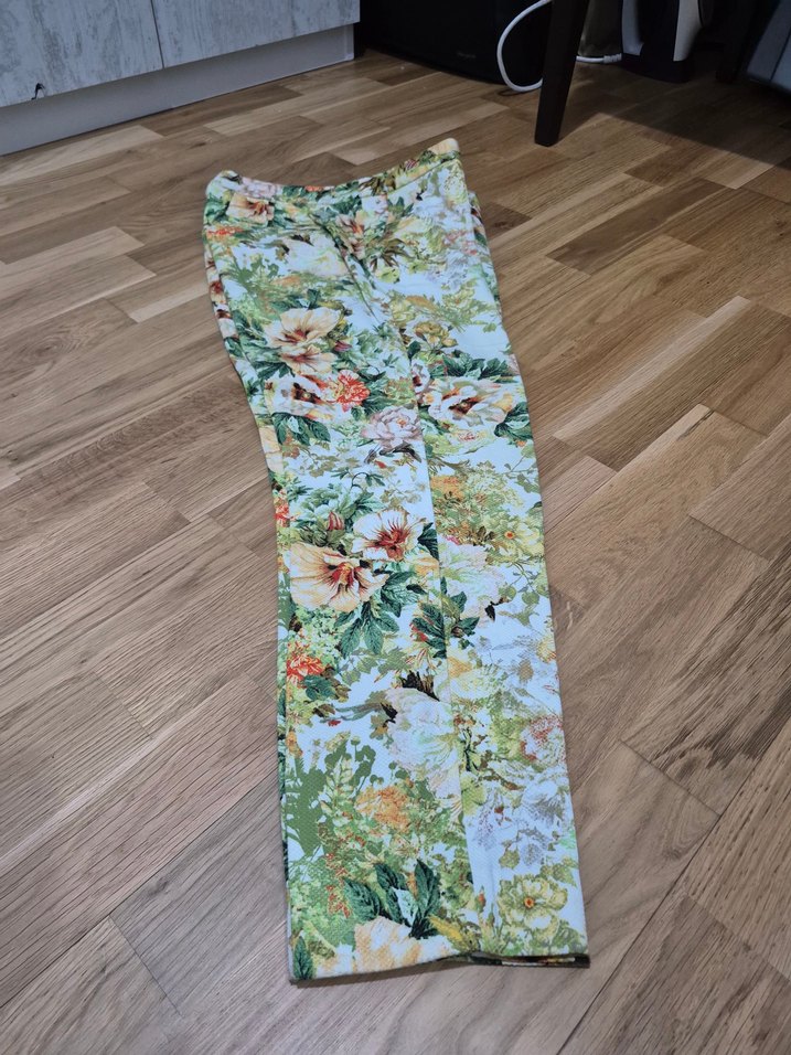 Çiçek Desenli Bohem Kadın Kumaş Pantolon - Görsel 3