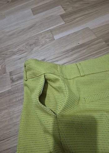 Sarı Kadın Kumaş Pantolon - Görsel 5