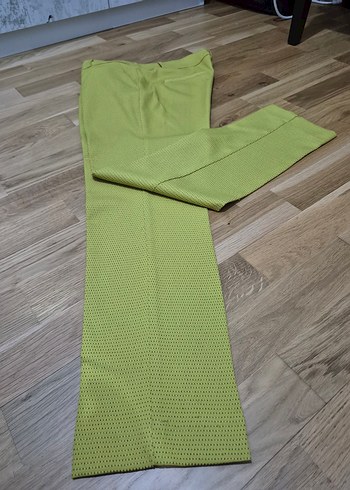 Sarı Kadın Kumaş Pantolon - Görsel 4