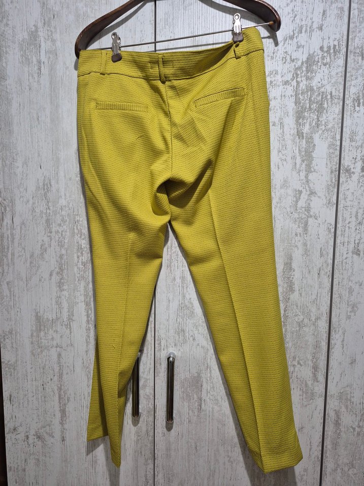 Sarı Kadın Kumaş Pantolon - Görsel 2