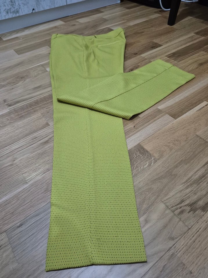 Sarı Kadın Kumaş Pantolon - Görsel 4