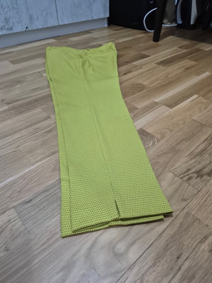 Sarı Kadın Kumaş Pantolon - Görsel 3