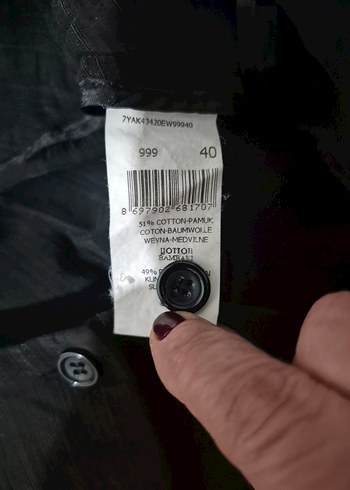 Siyah Çizgili Kadın Keten Pantolon - Görsel 4