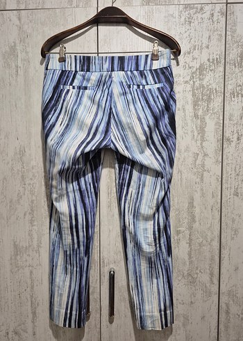 Kadın Lacivert Tie-Dye Pilili Kumaş Pantolon - Görsel 2