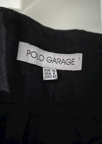 Kadın siyah Keten Kemerli Kumaş Pantolon - Görsel 3