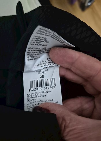 Düz Siyah Kadın Kumaş Pantolon - Görsel 3