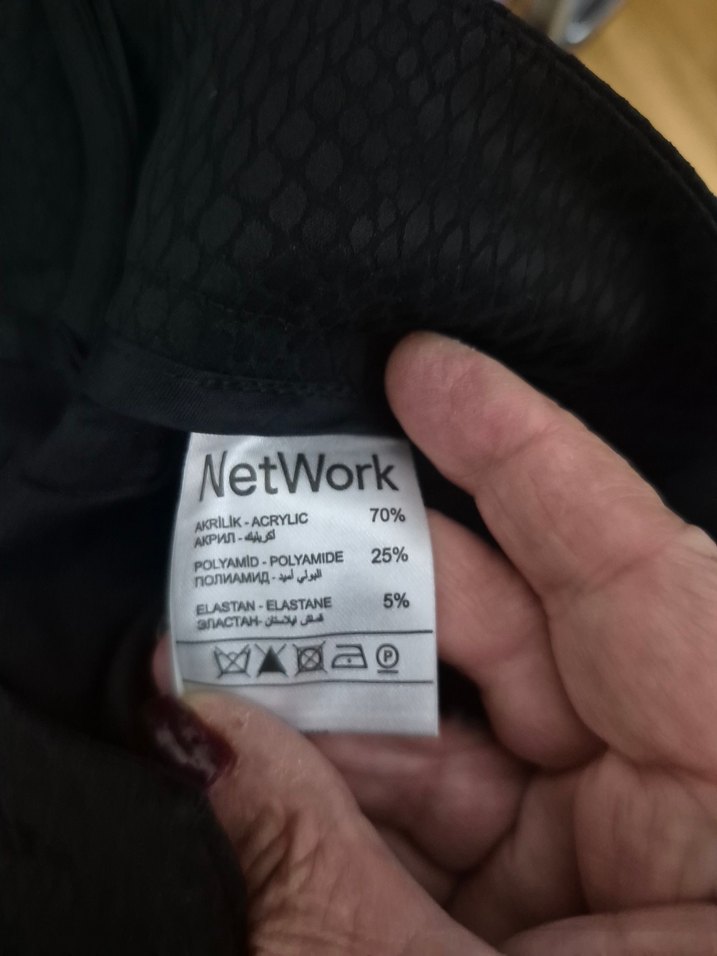 Düz Siyah Kadın Kumaş Pantolon - Görsel 4