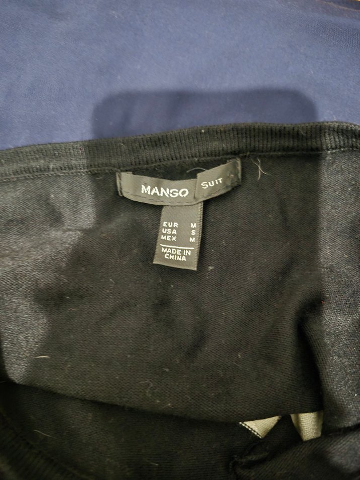 Siyah-Beyaz Pamuklu Uzun Kollu Salaş Kazak - Görsel 3