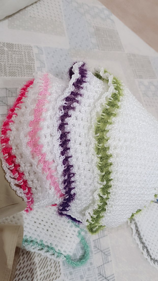 Renkli çeyizlik ve banyo lifi - Görsel 4