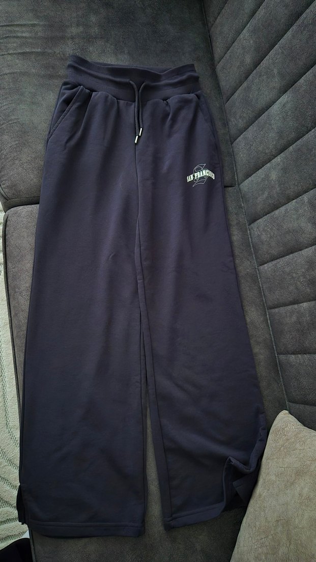 Gri Loose Fit Kadın Eşofman Altı - Görsel 4