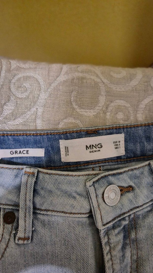 mango grace model buz mavi jean zara - Görsel 2