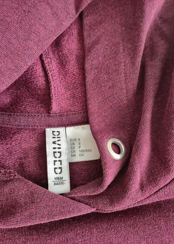 Bordo Kapüşonlu Kadın Sweatshirt - Görsel 3