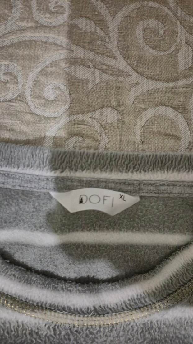 Gri Çizgili Uzun Kollu Rahat Pijama Takımı - Görsel 3