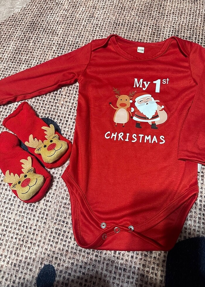 Bebek Yılbaşı Çorabı 0-1 Yaş - Görsel 3