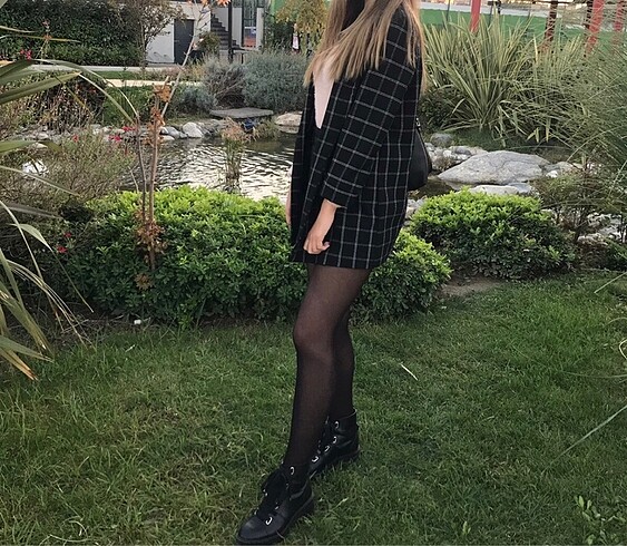 siyah blazer ceket - Görsel 5