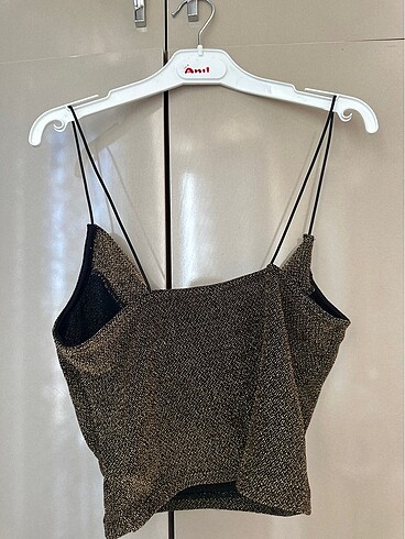 xs Beden altın Renk hm crop