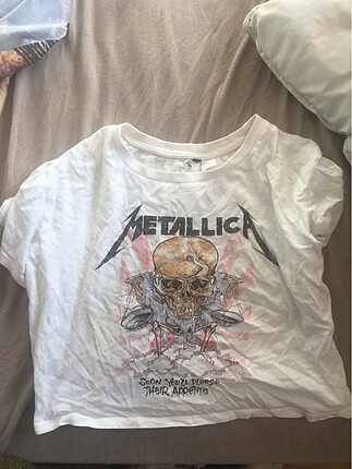 metallica crop top