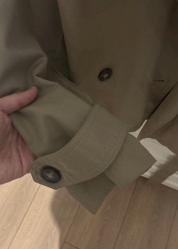 xs Beden camel Renk Bej Midi Kadın Trençkot kısa kahve ile krem arası bir renk
