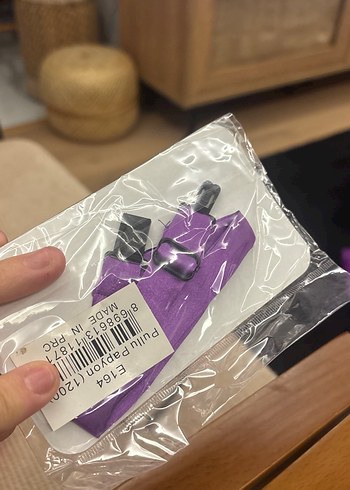 Parlak Mor Payetli Çocuk Papyonu - Görsel 2