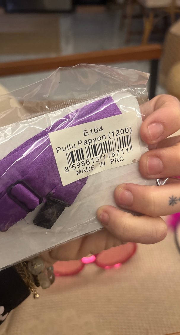 Parlak Mor Payetli Çocuk Papyonu - Görsel 3