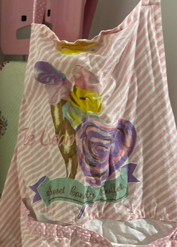 Pembe Baskılı Mutfak Önlüğü - Görsel 3