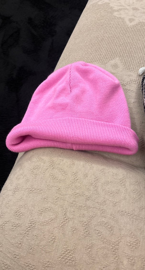 Pembe Örgü Kadın Bere - Görsel 2