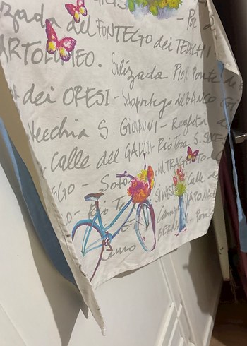 Beyaz Baskılı Mutfak Önlüğü - Görsel 3