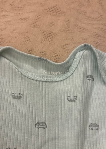 Pastel Gri Kısa Kollu Bebek Body - Görsel 4