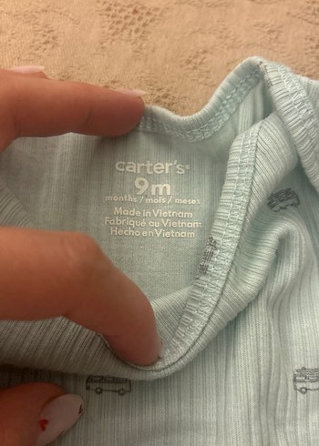 Pastel Gri Kısa Kollu Bebek Body - Görsel 6