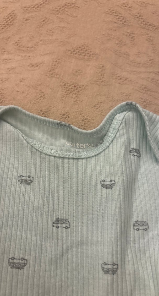 Pastel Gri Kısa Kollu Bebek Body - Görsel 4