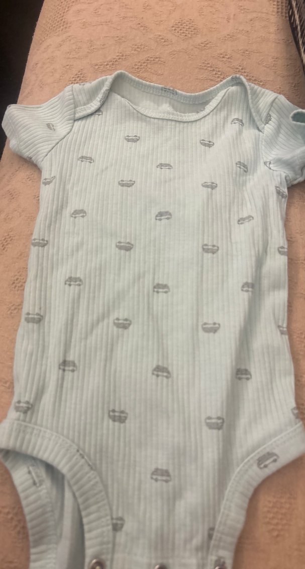 Pastel Gri Kısa Kollu Bebek Body - Görsel 2