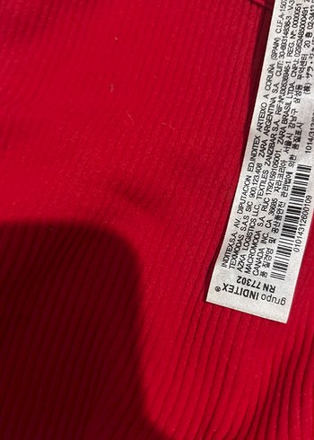 Kız Çocuk Kırmızı Örme Kolsuz Yüksek Yaka Atlet - Görsel 5