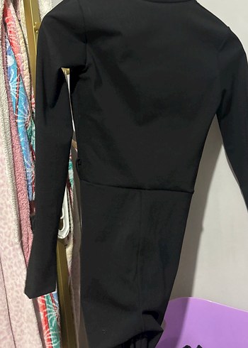 Siyah Uzun Kollu Kadın Tulum - Görsel 7