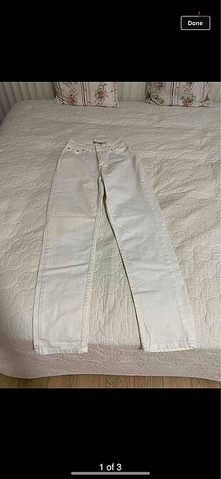 Beyaz skinny pant