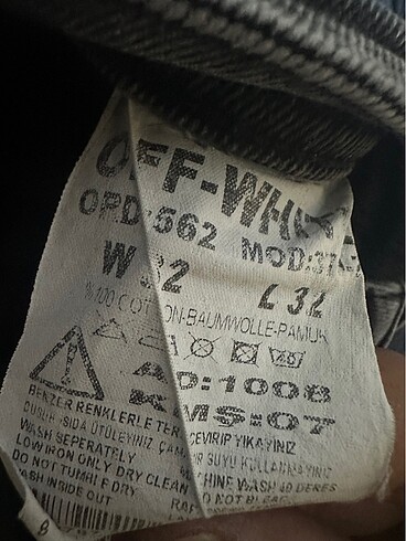 32 Beden gri Renk Erkek kot pantolon