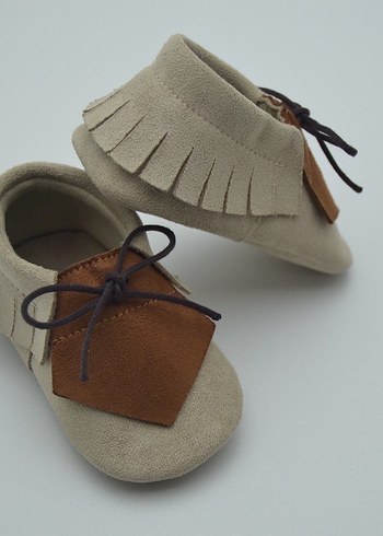 Bohem Tarzı Erkek Bebek İlk Adım Ayakkabısı - Görsel 9