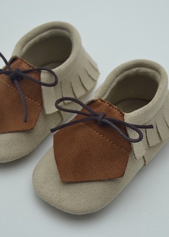 Bohem Tarzı Erkek Bebek İlk Adım Ayakkabısı - Görsel 8