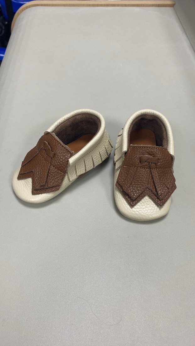 Kahverengi Hakiki Deri Bebek İlk Adım Ayakkabısı - Görsel 2