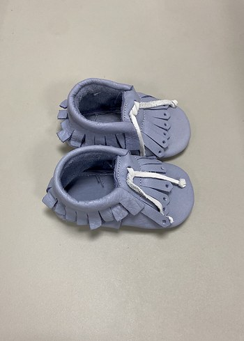 Mavi Püsküllü Bebek İlk Adım Ayakkabısı - Görsel 4