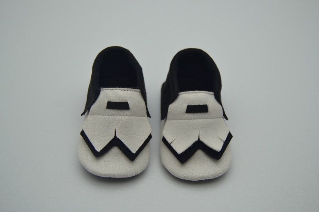 Bebek İlk Adım Ayakkabısı Siyah Beyaz - Görsel 2