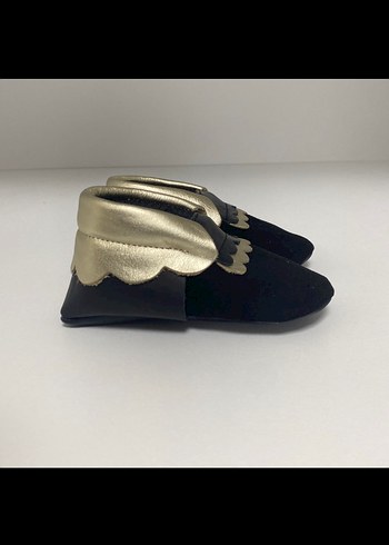 Siyah Bebek İlk Adım Ayakkabısı - Görsel 2