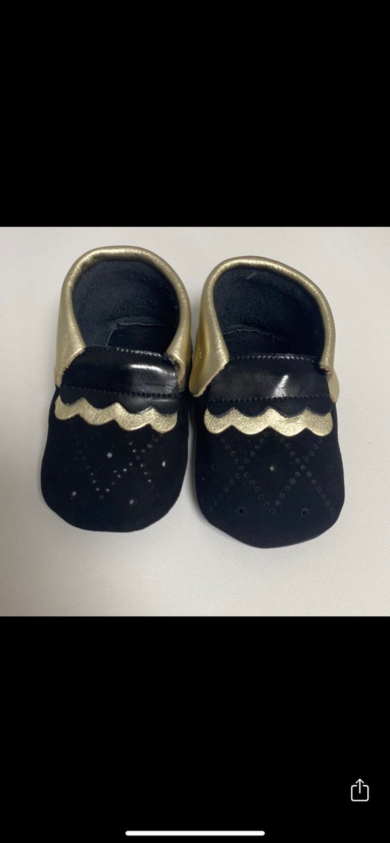 Siyah Bebek İlk Adım Ayakkabısı - Görsel 3