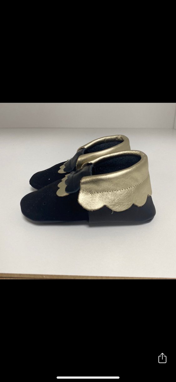 Siyah Bebek İlk Adım Ayakkabısı - Görsel 5