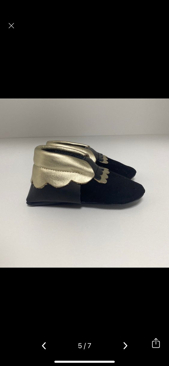 Siyah Bebek İlk Adım Ayakkabısı - Görsel 2