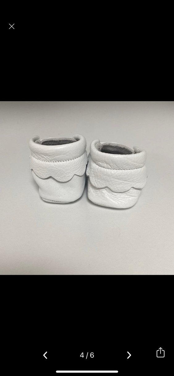 Kız Bebek Beyaz İlk Adım Ayakkabısı - Görsel 2