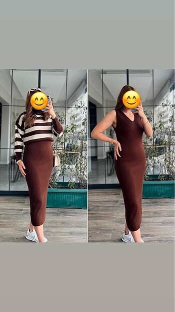 İkili Şık Triko Takım